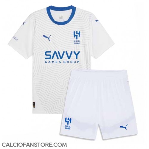 Maglia Calcio Al-Hilal Seconda Divisa Bambino 2024-25 Manica Corta (+ pantaloncini)